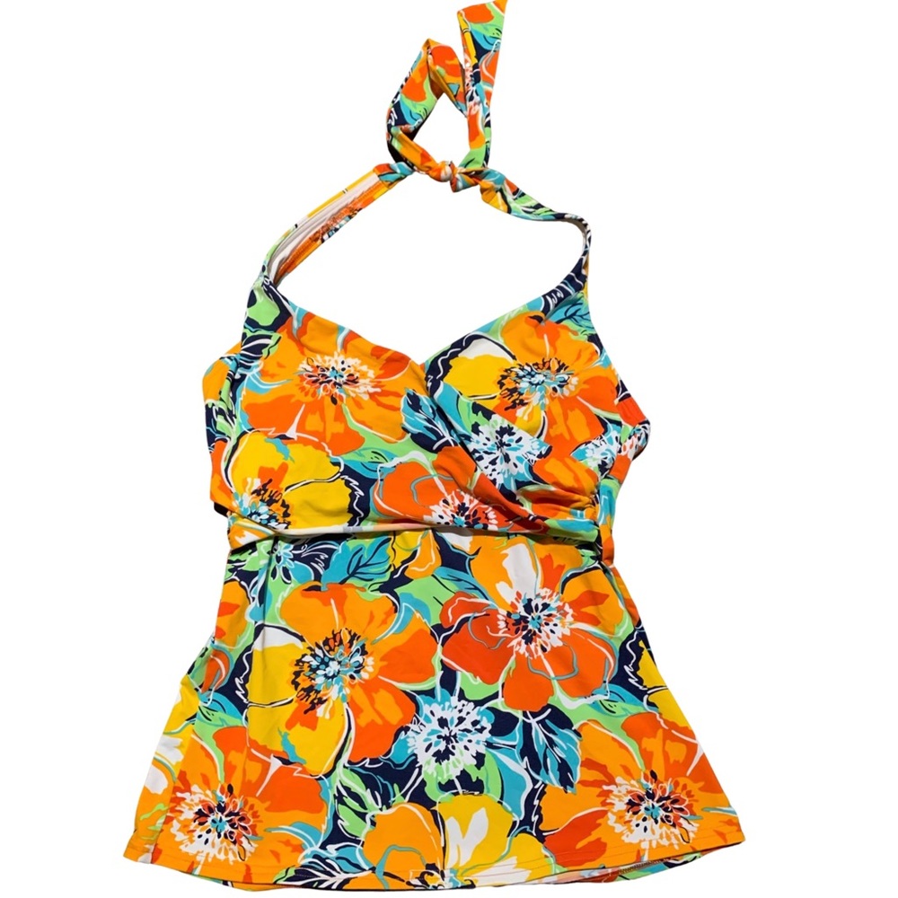 Womens size 2 Lands’ End Tankini